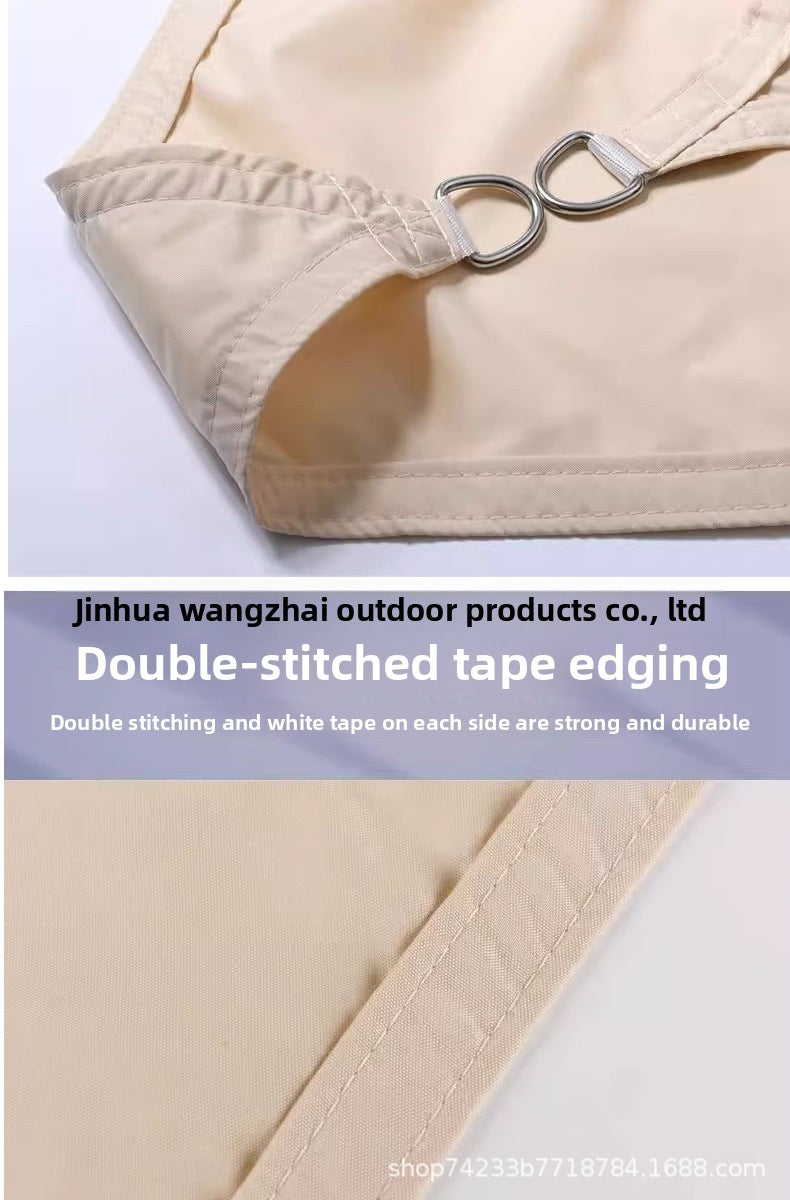 Sunshade Sail Factory Outdoor Camping Canopy Sunshade Awning Courtyard Pool Sunshade Triangle Sail