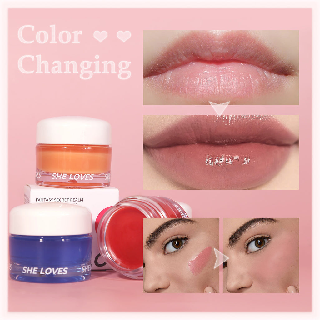 SHELOVES Color Changing Blush Cream Color-Chaning Blush Natural Nude Makeup Rouge Blush
