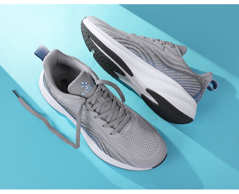 2024Chunxin Professional Running Shoes for Men and Women, Breathable Flyknit Mesh, Lightweight, Non-Slip, Student Physical Test Training Sports Shoes