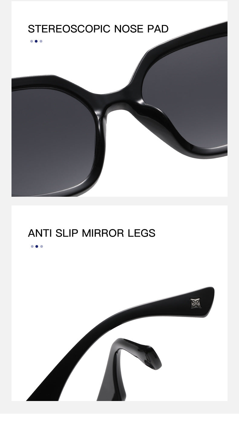 2025New European and American Fashion Large Frame Cat Eye Sunglasses for Women High-end Sunglasses Wholesale sunglasses