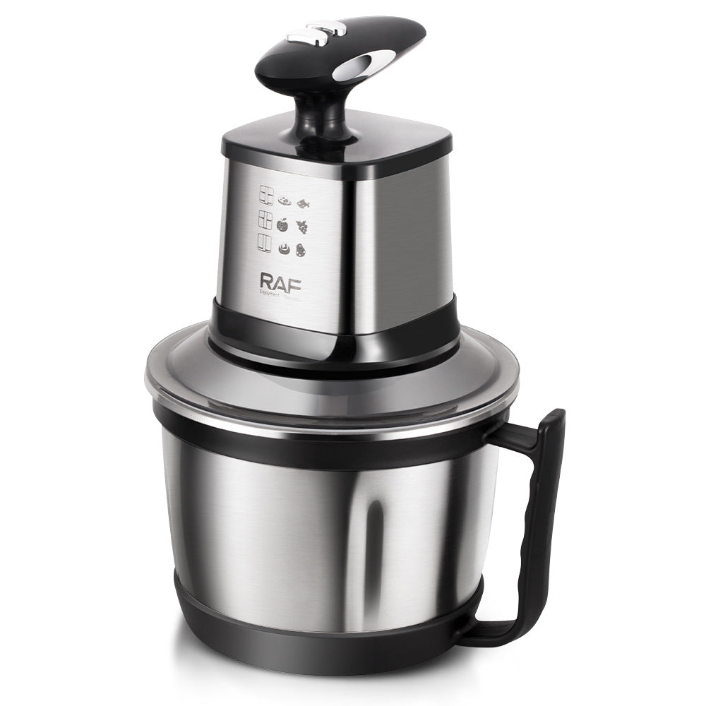 RAF European Standard Stainless Steel Electric Meat Grinder, Vegetable Chopper, Meat Mincer, Household Dual-Speed Food Processor R7705