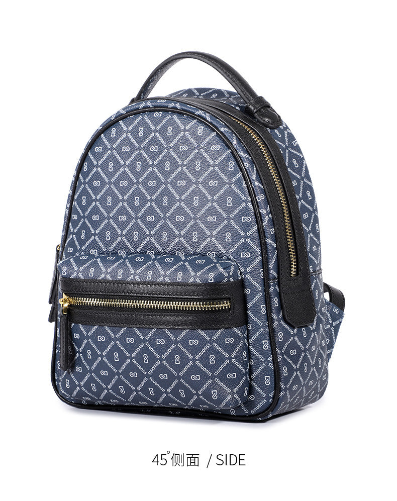 Trendy Fashion Bag for Women New Printed Handbag Retro Personality Stylish Color-Block Simple Shoulder Bag for Women