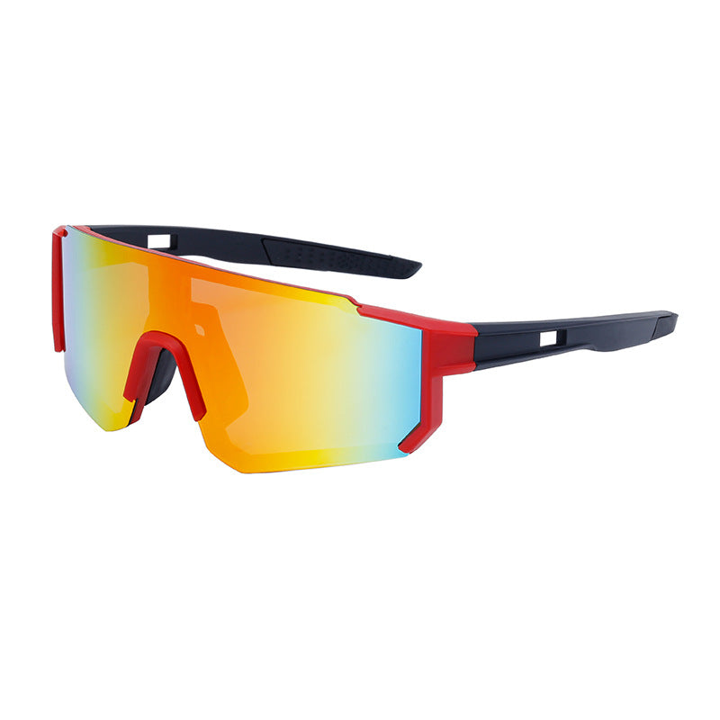 Outdoor Cycling Windproof Sunglasses for Men and Women, European and American Style One-piece Mountaineering Polarized Sunglasses Wholesale sunglasses