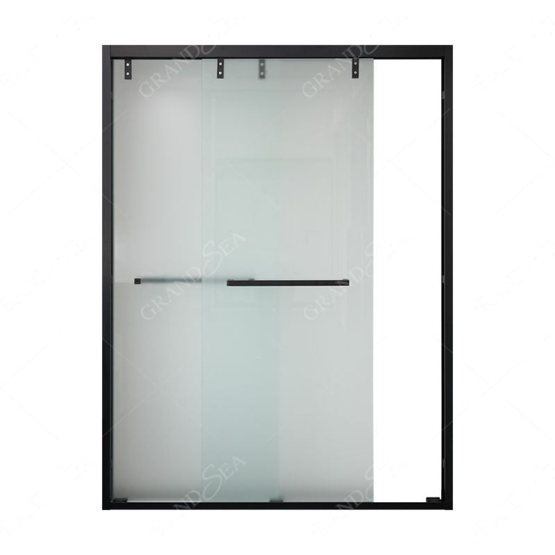 Wholesale Aluminum Stainless Steel Tempered Glass Bathroom Sliding Frameless Shower Door