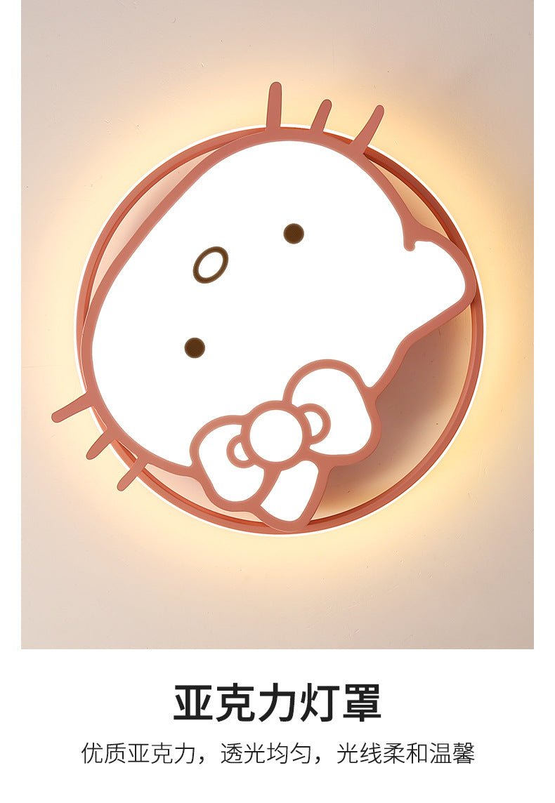 Children's Room Bedroom Lamp Boys Girls Pink Creative Cartoon Ceiling Lamp Cozy Romantic Room Lamp Master Bedroom Lamp