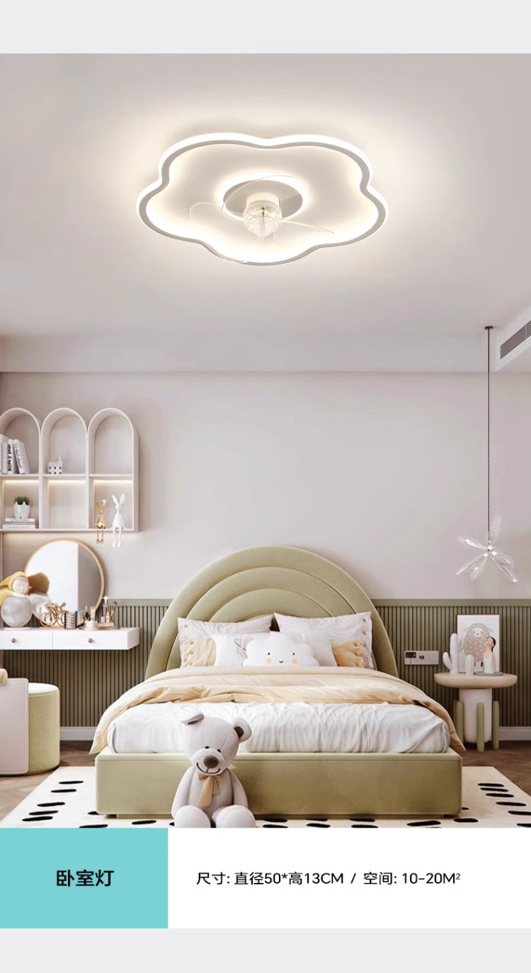 Bedroom Dining Room Invisible Ceiling Fan Light Living Room with Fan Integrated Light Tmall Smart Ultra-thin Ceiling Fan Light Simple