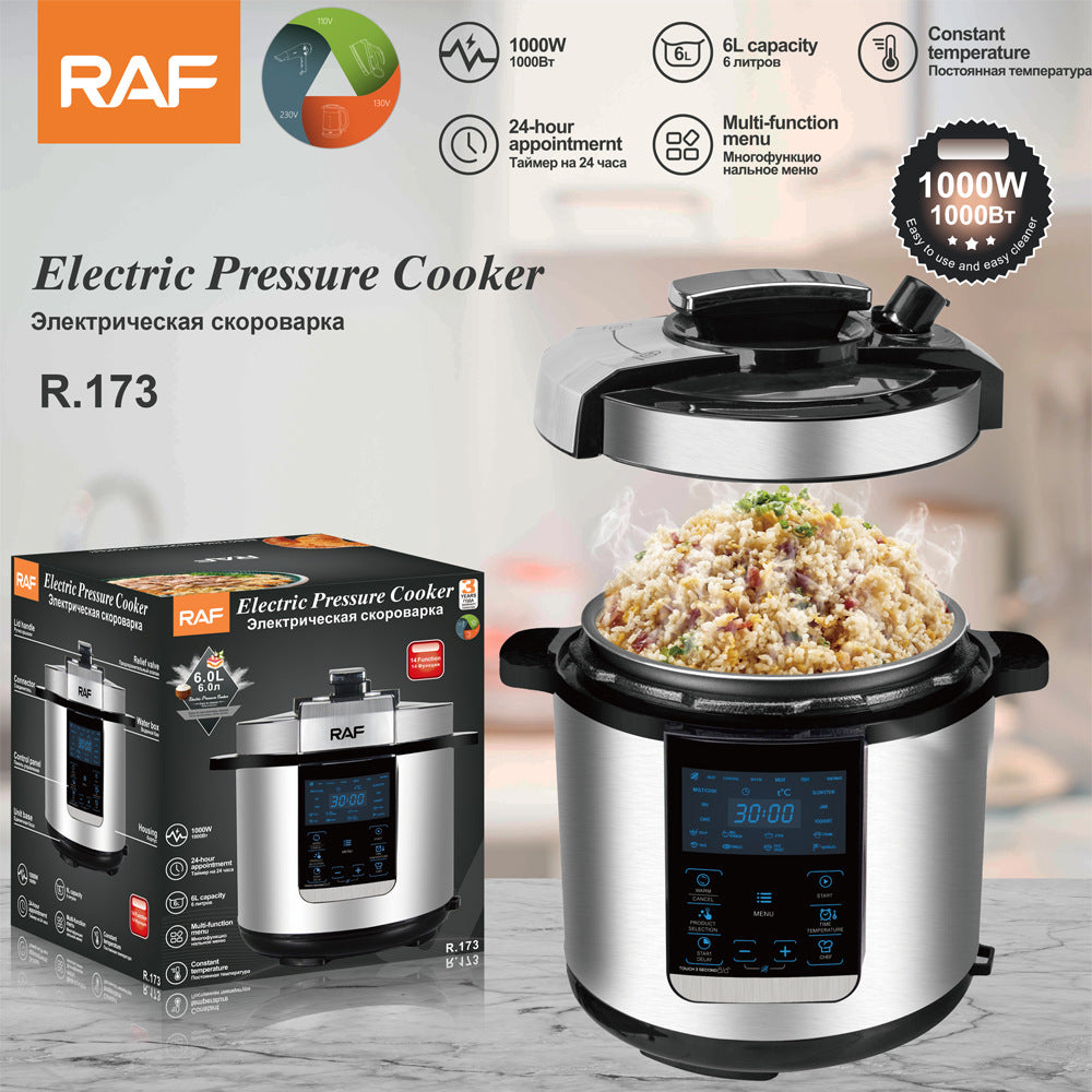 RAF European Standard Multifunctional Rice Cooker and Soup Pot with Lid Opening, Household Electric Pressure Cooker for Sauce Collection and Reservation, Rice Cooker and Pressure Cooker
