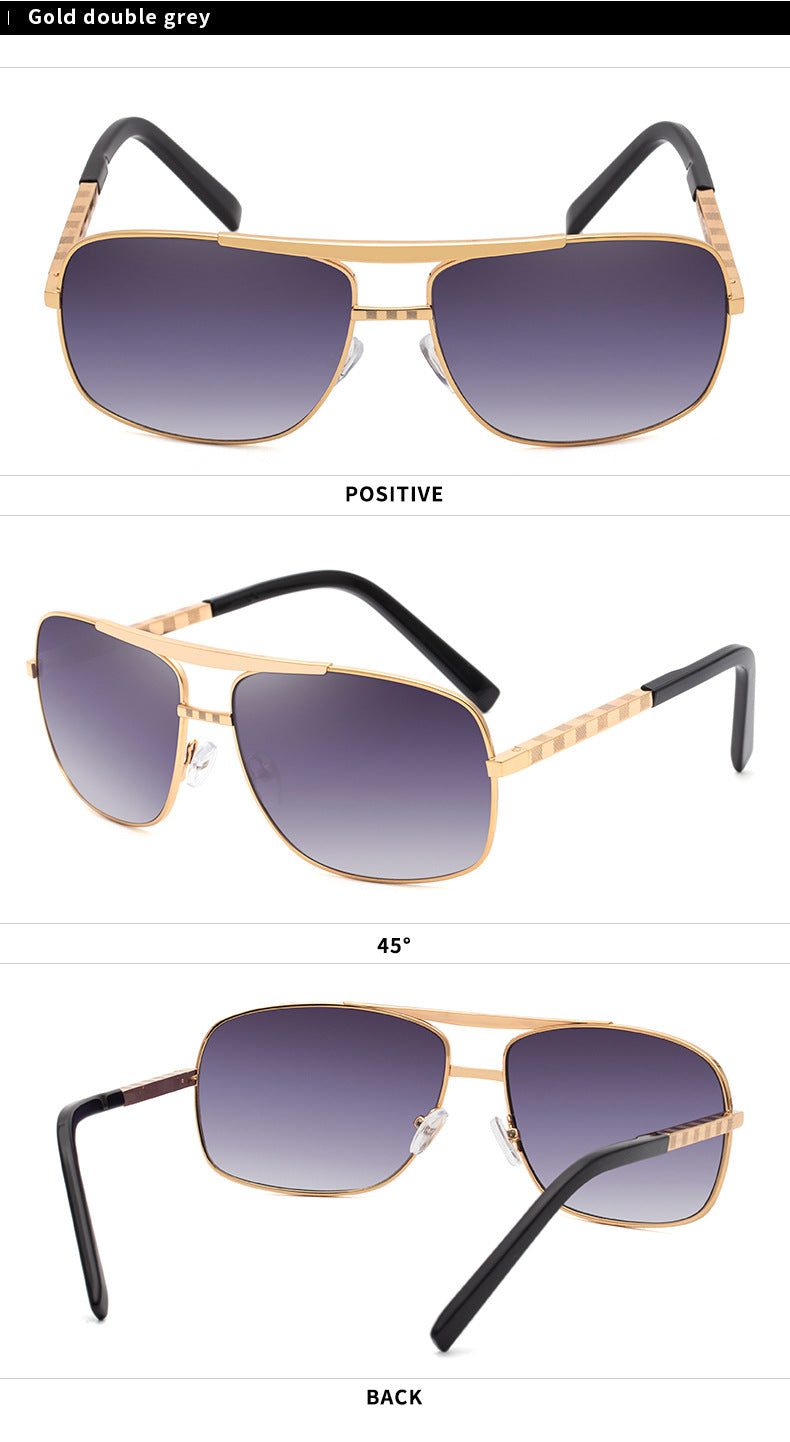 New style sunglasses for men ATTITUDE Vintage Square Frame Slingshot Sunglasses Trendy Men Street Style Fashion shades