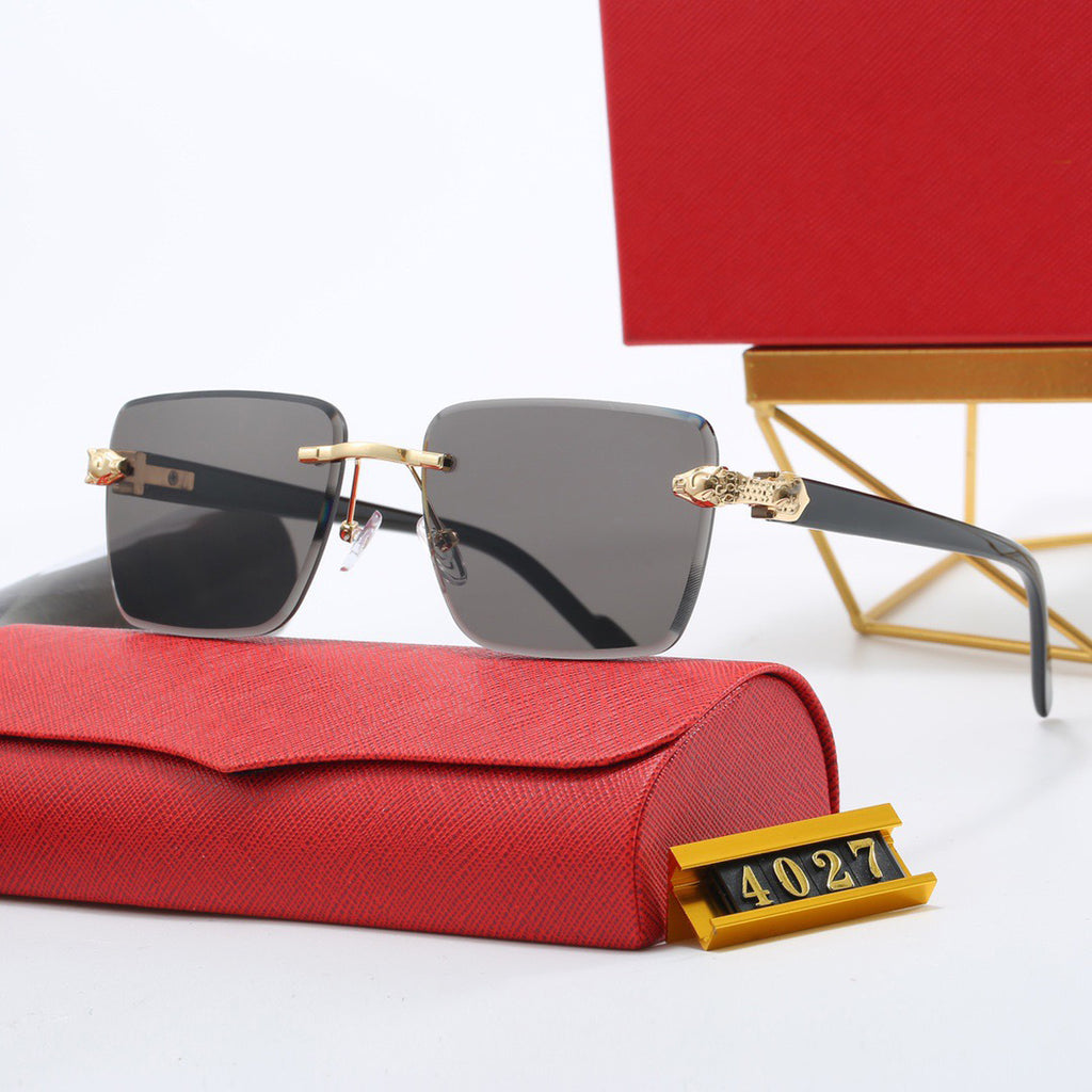 European and American Style Sunglasses Metal Sunglasses for Women Fashion UV Protection Outdoor Street Style Slimming