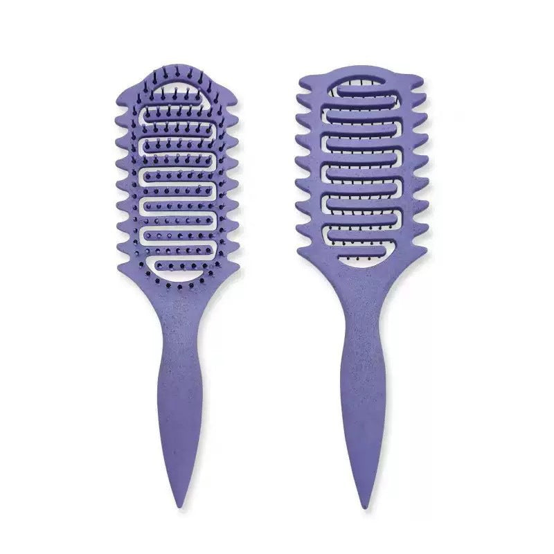 Bounce Curl Defining Styling Comb Smooth Hair Hollow Tail Three-Prong Scalp Cleaning Comb Sea King Curl Hair Styling Comb