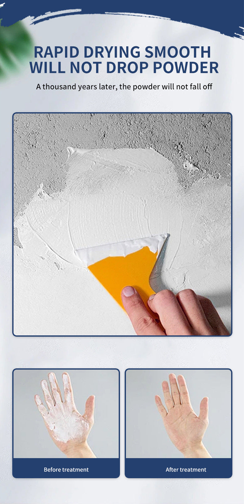 Qixia Wall Repair Paste Anti-Mold Crack Nail Hole Repair Paste White Putty Paste Household Wall Repair Paste