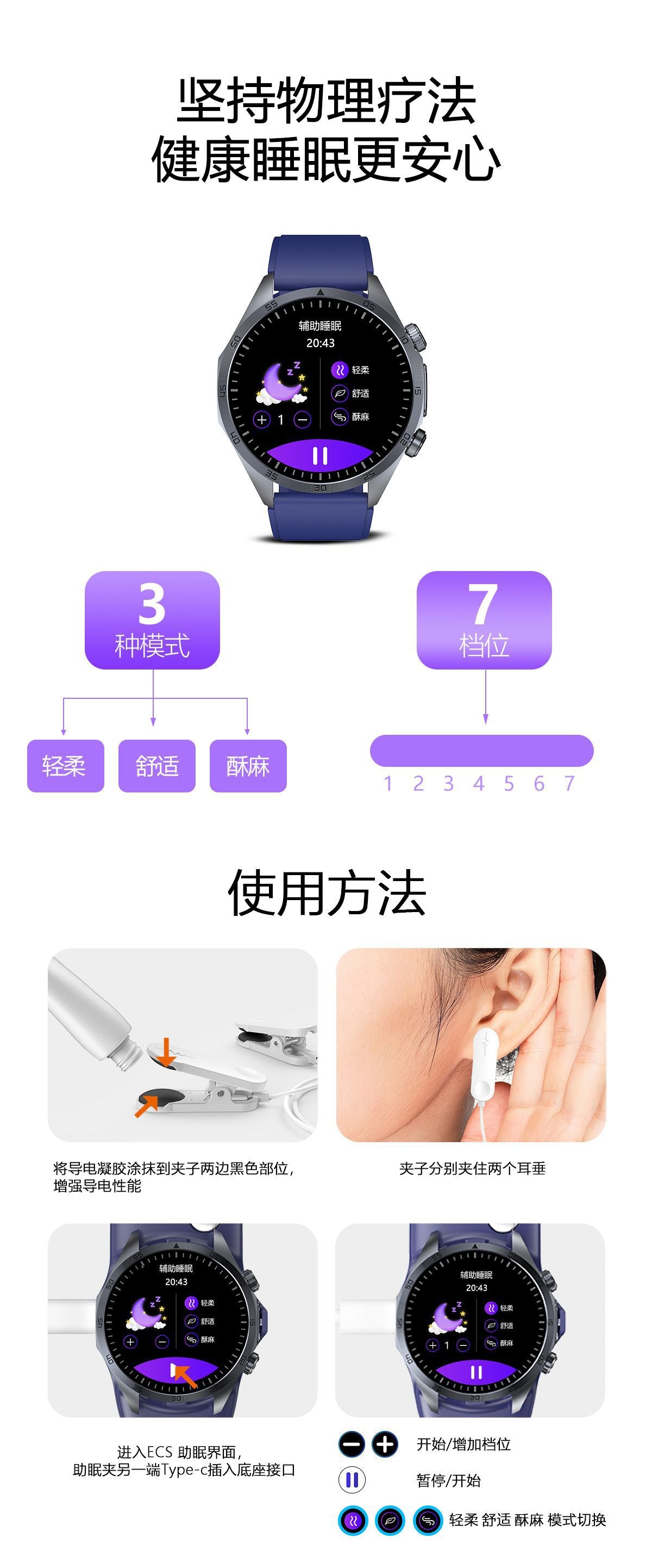 tk29Smart Watch Pulse Massage ECG Body Fat Blood Sugar Blood Lipid Health Monitoring Smart Watch Wholesale In Stock
