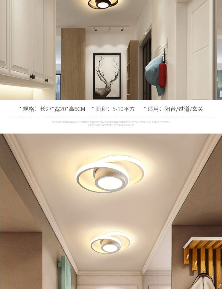 Exclusive Simple Aisle Light Nordic Ceiling Light Corridor Entrance Hallway Balcony LED Cloakroom Light
