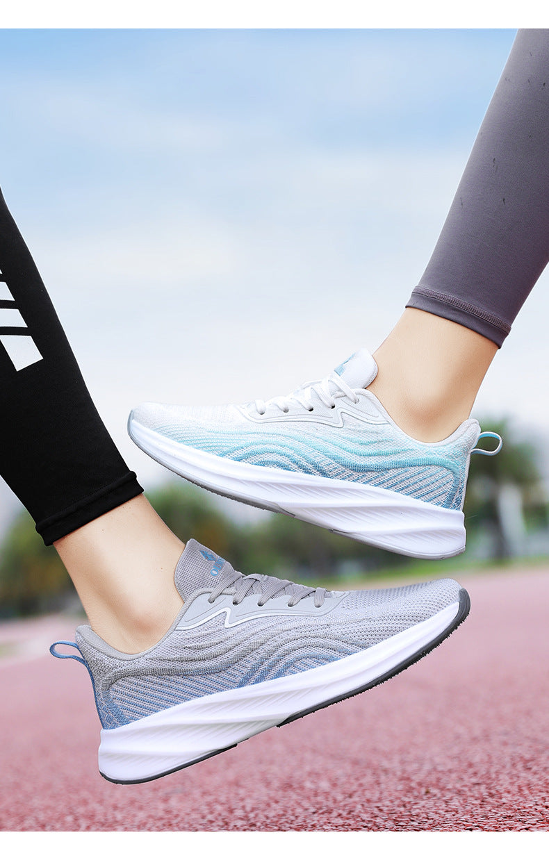 2024Chunxin Professional Running Shoes for Men and Women, Breathable Flyknit Mesh, Lightweight, Non-Slip, Student Physical Test Training Sports Shoes