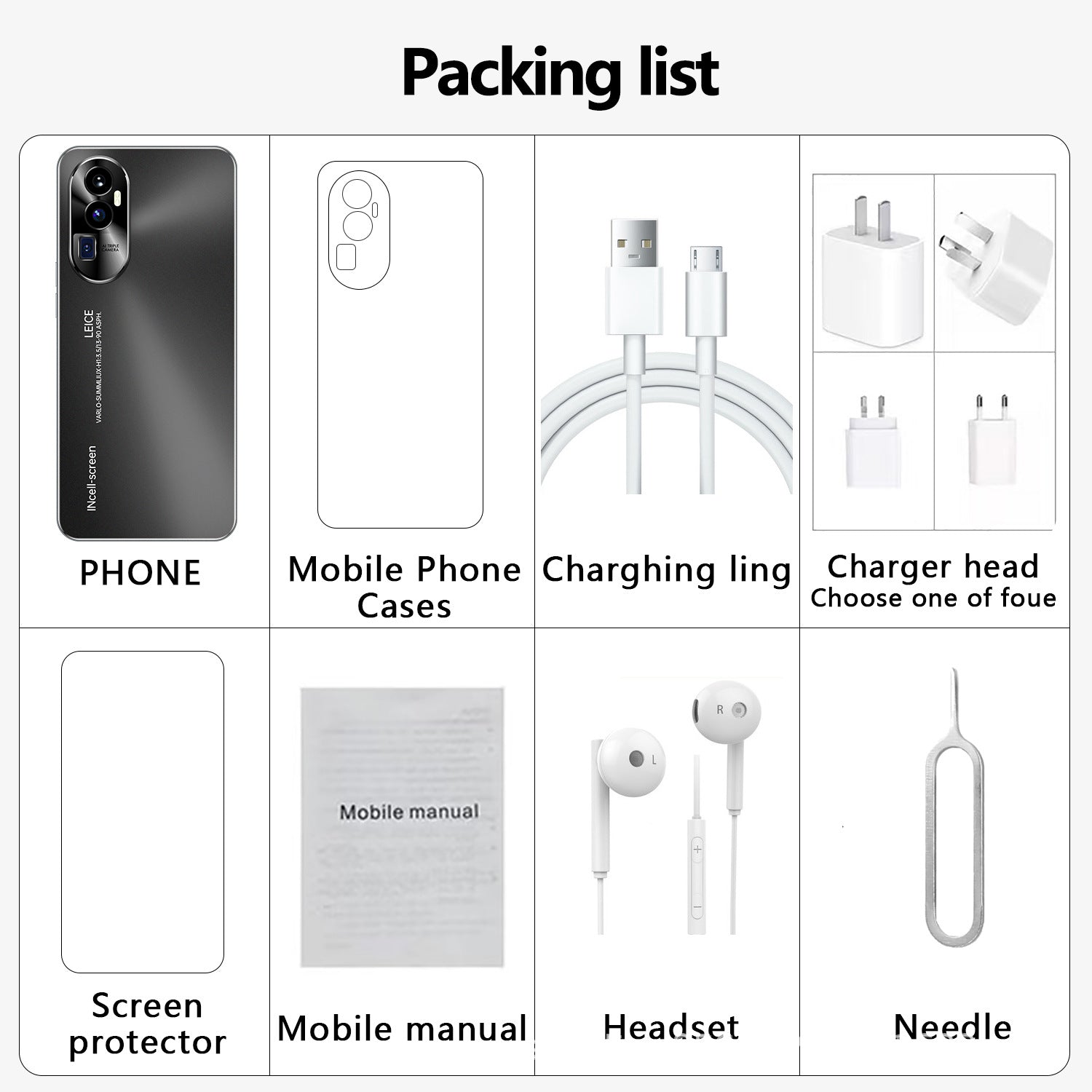 New Hot-Selling Item Reno10 Pro Android Intelligence5G Mobile Phone16+1TB Source Factory Direct Sales