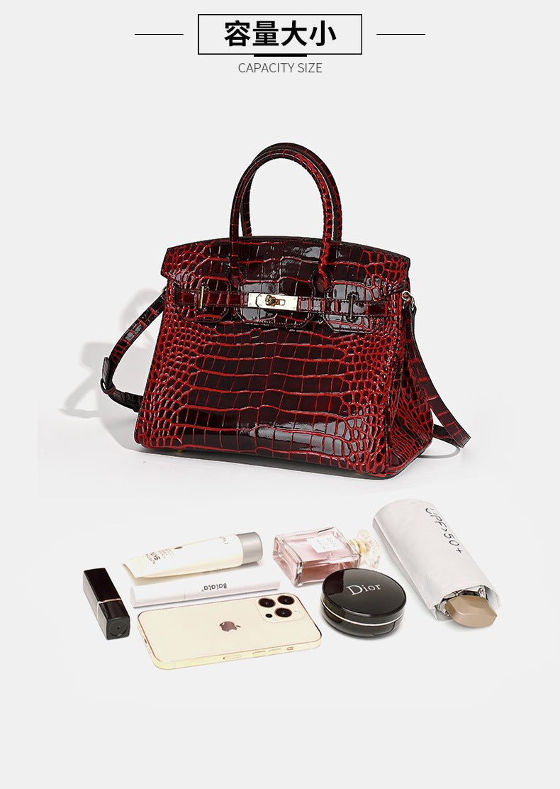 New Fashion Women's Bag Luxury High-end Classic Genuine Leather Women's Bag Single Shoulder Crossbody Bag Trendy Underarm Handbag