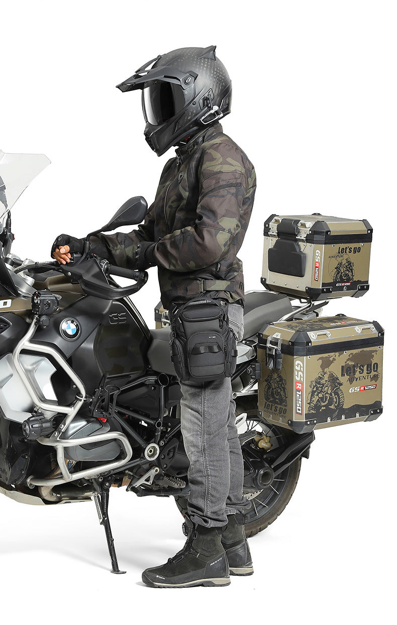 Tactical Cycling Leg Bag Motorcycle Waist Bag Men's Waterproof Multifunctional Motorcycle Crossbody Shoulder Bag Outdoor Sports Bag