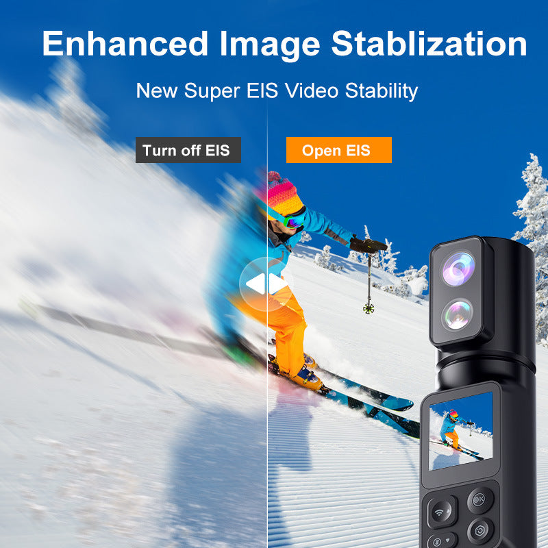 6k Handheld Action Camera EIS Anti-Shake HD wifi Outdoor wireless shooting cycling and skiing camera