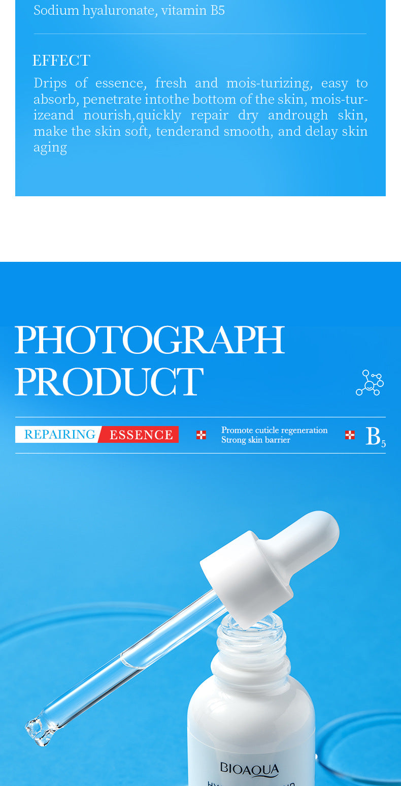 Vitamin B5Essence BIOAOUA Hyaluronic acid moisturizing and hydrating  foreign trade wholesale