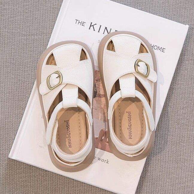 Girls' Closed-Toe Sandals Summer Style Children's Shoes2025Summer Beach Shoes Fashionable Princess Sandals