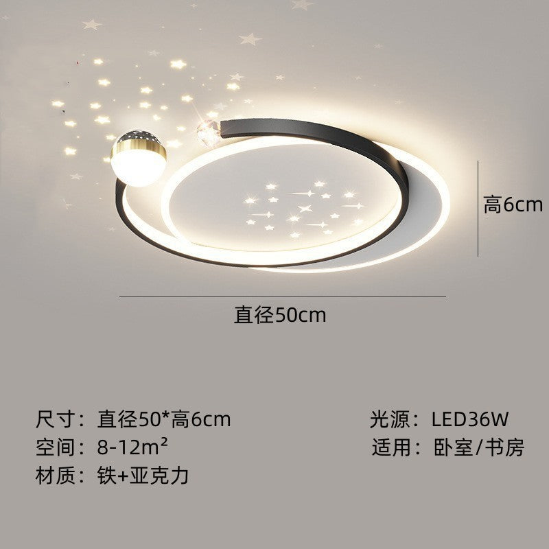 Modern minimalist living room led Ceiling Lamp2024New style main hall lamp wrought iron bedroom lamp high-end dining room lamp
