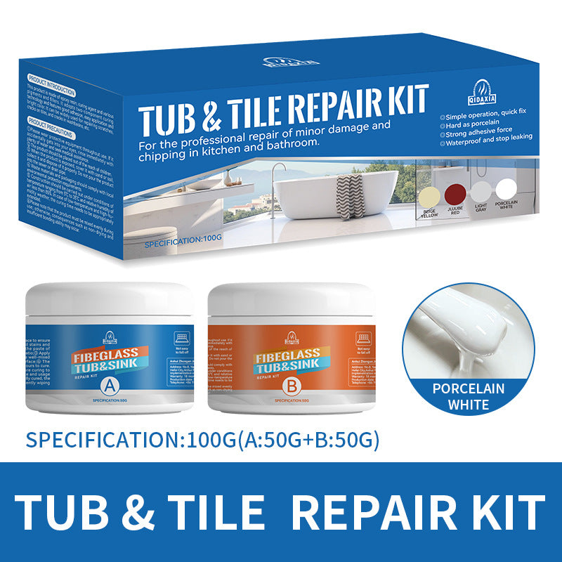 QIDAXIA Ceramic Repair Paste Household Marble Bathtub Wash Basin Bonding Glue Tile Repair Glue