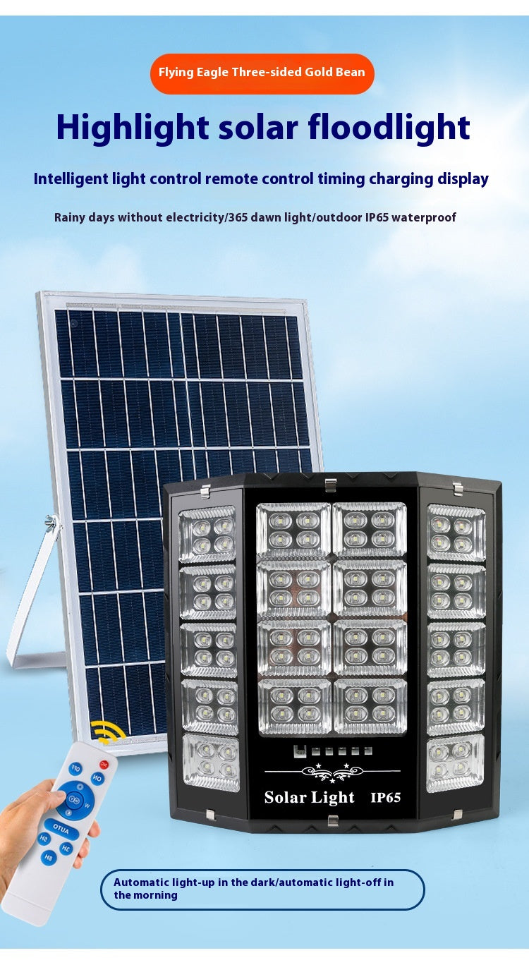 Wholesale New Solar Garden Lights for Rural Outdoor Rainproof ABS Body with LED Light Source IP65 Rating for Foreign Trade