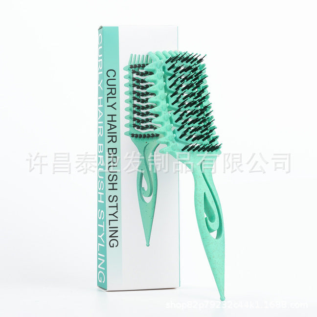 Cross-Border Z Hollow Design Comb Bounce Curl Comb Curly Hair Big Wave Curl Definition Styling Comb Massage Comb Pointed Tail Comb