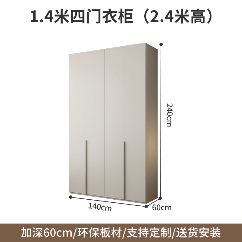 Wardrobe Solid Wood Hanging Area Multi-Bedroom Home Eco-Board Children's Room Corner Computer Desk Desk Cabinet Integrated Wardrobe