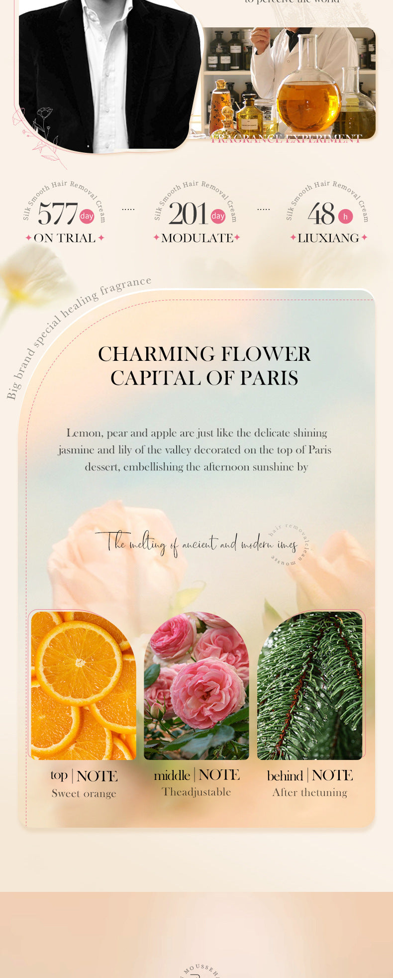 Full English Hair Removal Mousse100gSADOER Hair Removal Non-Irritating Silky Smooth Skin Cleansing Depilatory Cream  Wholesale