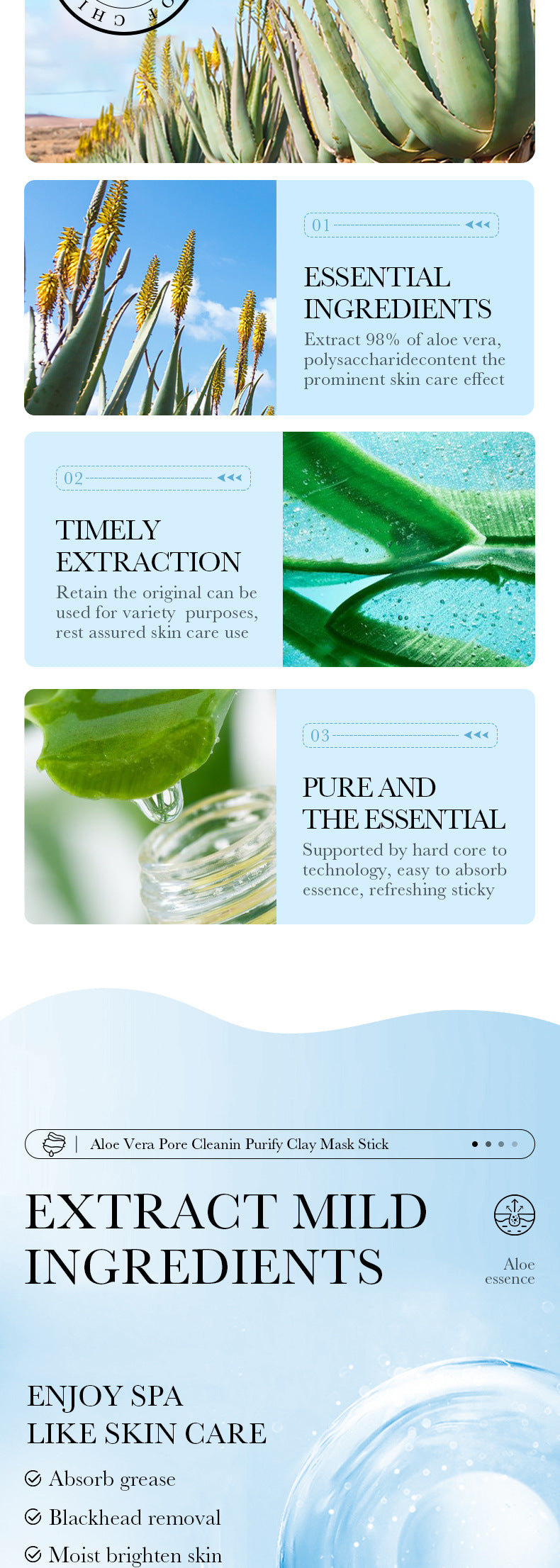 Full English Solid Face Mask40g SADOER Vitamin C Aloe Vera Mugwort Cleansing Mud Mask  Wholesale