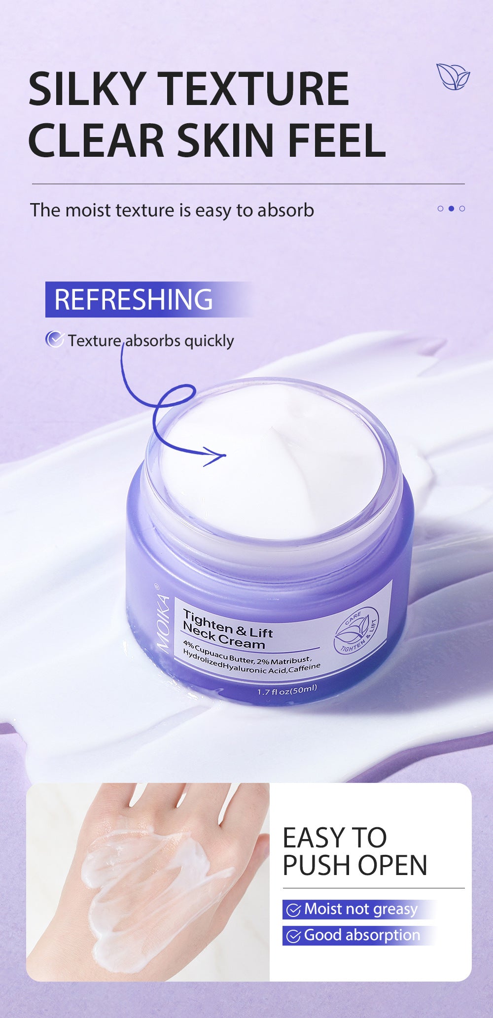 Universal Lifting Firming Neck Cream, Fade Neck Wrinkles, Whitening, Moisturizing, Skin Rejuvenation, Neck Lifting Care Massage Cream