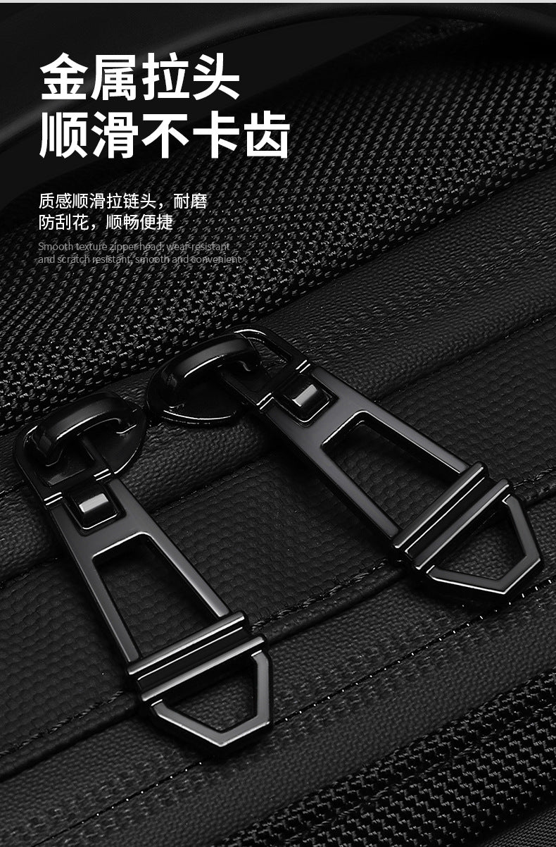OZUKO Men's Chest Bag Crossbody Waist Bag Multifunctional Tactical Waterproof Portable Outdoor Cycling Trendy Brand High-end Bag