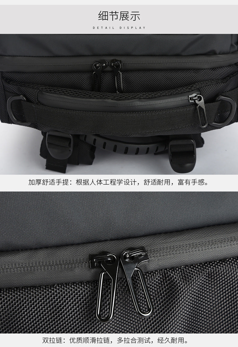 ozuko New business backpack for men, outdoor multifunctional travel bag, waterproof1715-inch Laptop Backpack