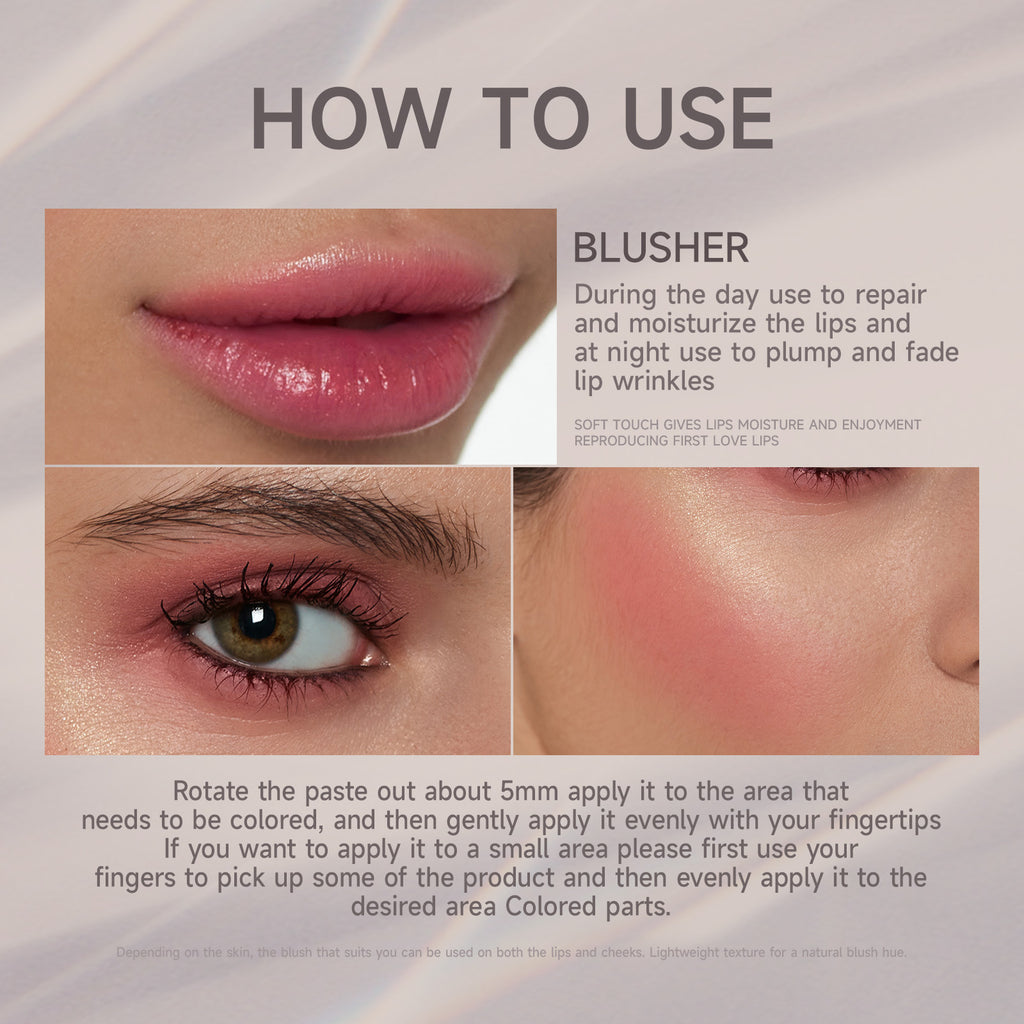 SHELOVES Temperature Changing Blush Stick PH Blush Stick Blush Cream Natural Nude Makeup Rouge Blush
