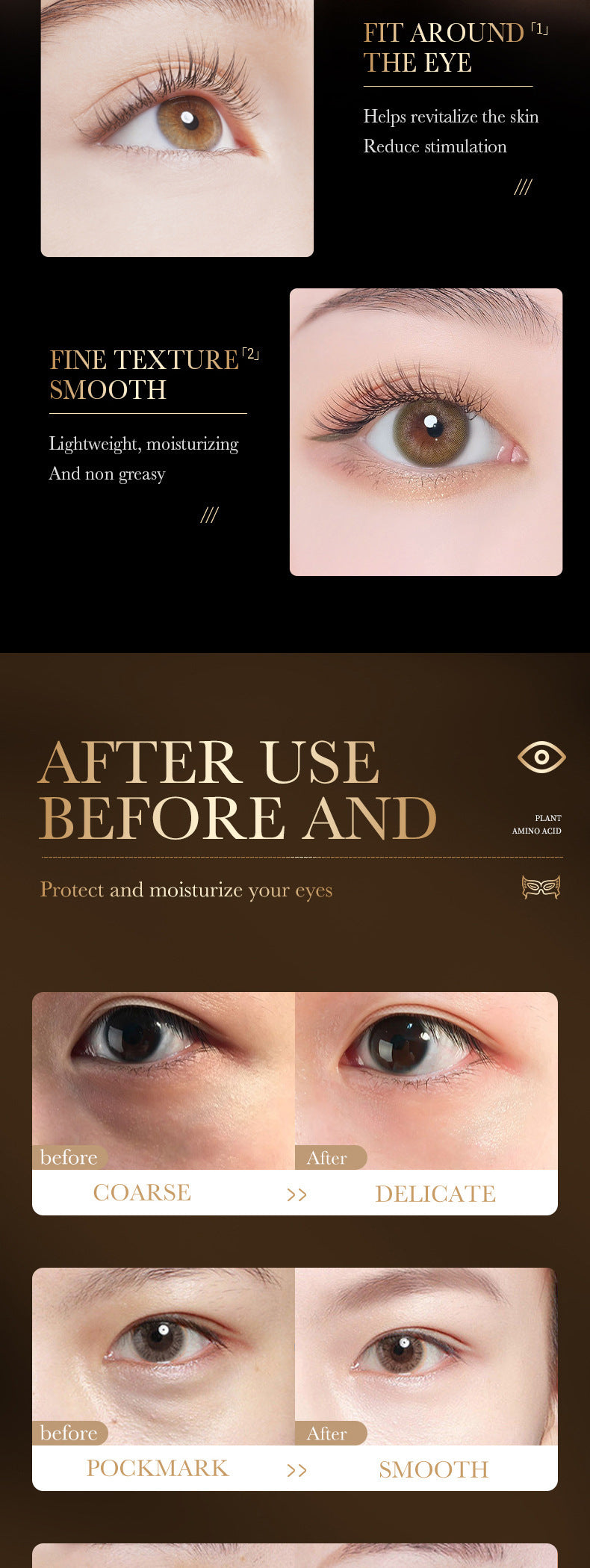 Full English Snake Venom Peptide Eye Cream SADOER Hydrating and Moisturizing Improves Dark Circles, Eye Bags, and Eye Wrinkles  Wholesale