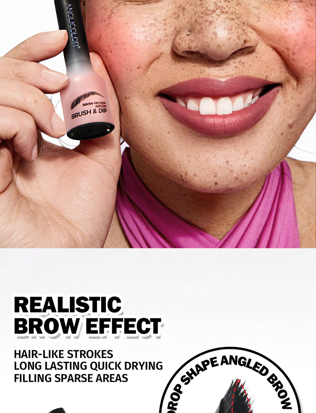 Hot-Selling Eyebrow Dye Cream Upgraded Version Press-Type Fine Brush Head Eyebrow Cream Waterproof Smudge-Proof Wild Eyebrow Pencil