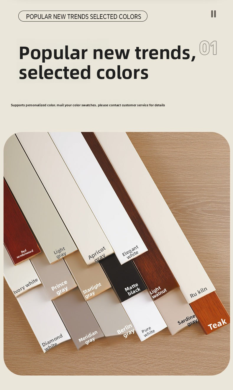 Solid Wood 5 Centimeter baseboard, Taun wood flooring, baseboard, natural wood, white and gray decorative trim
