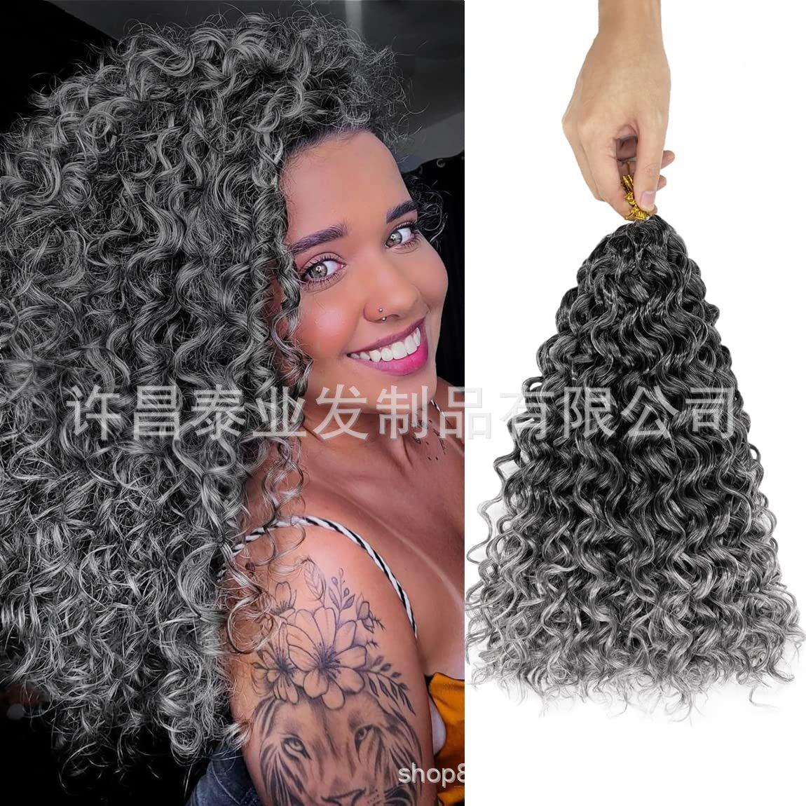 European and American Foreign Trade Cross-Border Wig African Curl Dreadlocks Crochet Hair GoGo Curl Crochet Hair Wig