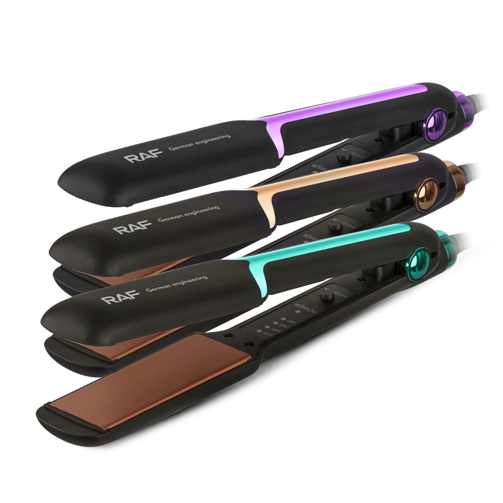 RAF EU Standard Home Use Volumizing Hair Root Clip Straightening Hair Styling Curler Straightener Negative Ion Hair Straightener