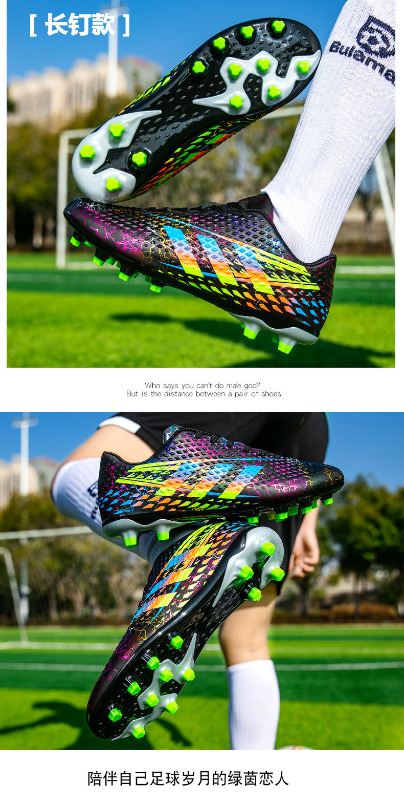 New professional football shoes for men and women AG Spike TF Broken Nail Youth Student Grassland Competition Training Shoes