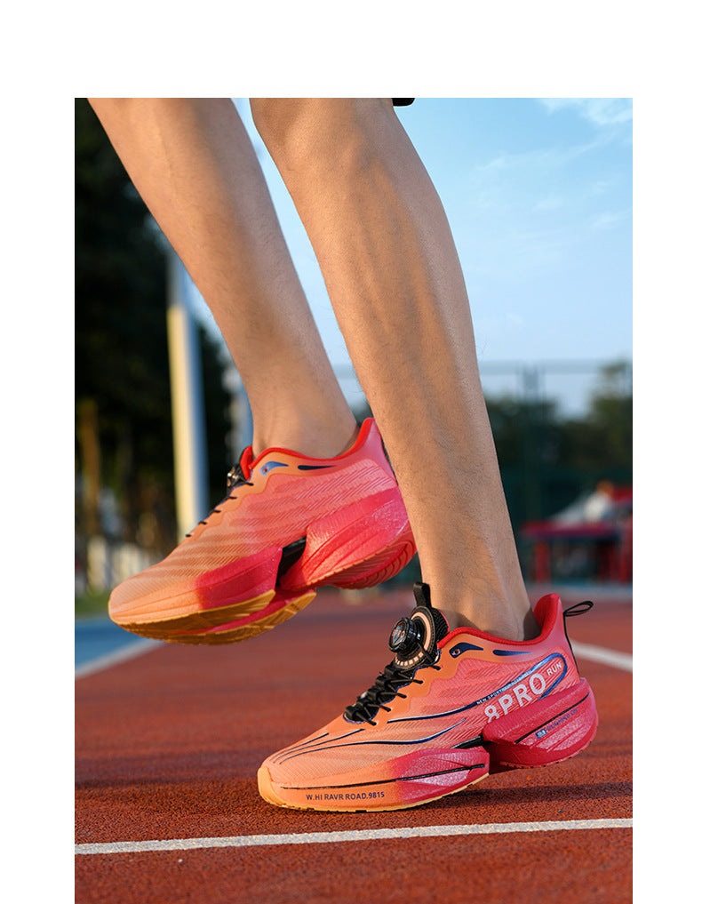 Red Rabbit8pro Hot-selling Parent-Child Breathable Running Shoes Professional Racing Anti-Slip Student Cushioning Rotating Button Sports Shoes