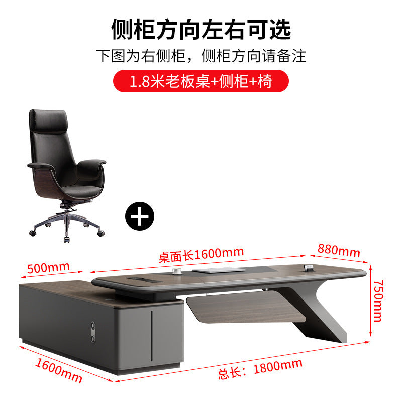 Painted Office Desk Executive Desk President Leader Chairman Boss Desk Office Manager Desk Office Desk and Chair Set