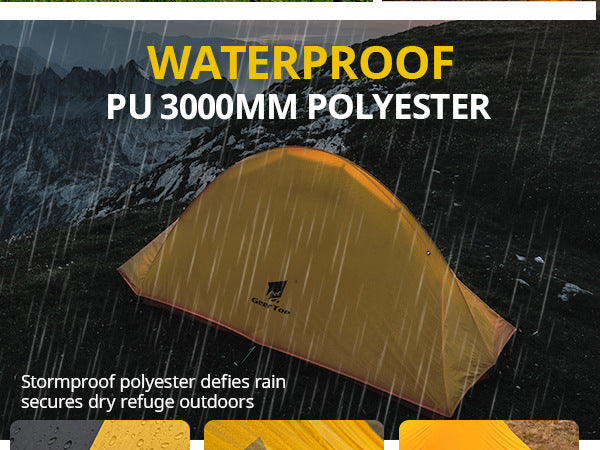 Outdoor Supplies Tent Outdoor Camping Double Layer Tent Thickened Waterproof Windproof Camping Hiking Mountaineering Tent