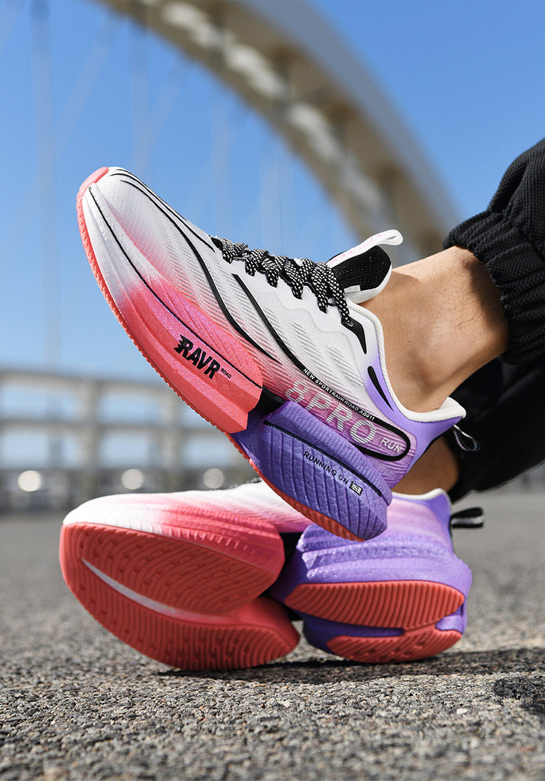 Red Rabbit8pro Carbon Plate Running Shoes Autumn Mesh Ultra-light Breathable Sports Shoes Men and Women Couples All-match Casual Running Shoes