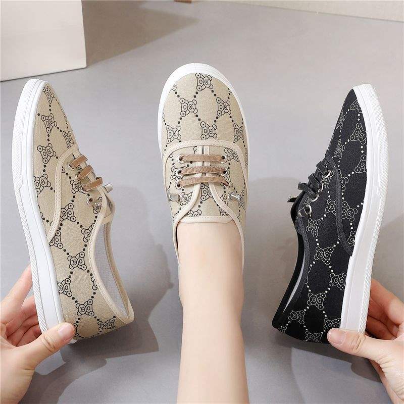 2025Spring and Autumn New Women's Canvas Shoes Versatile Old North Casual Sneakers Student Sports Shoes for Women