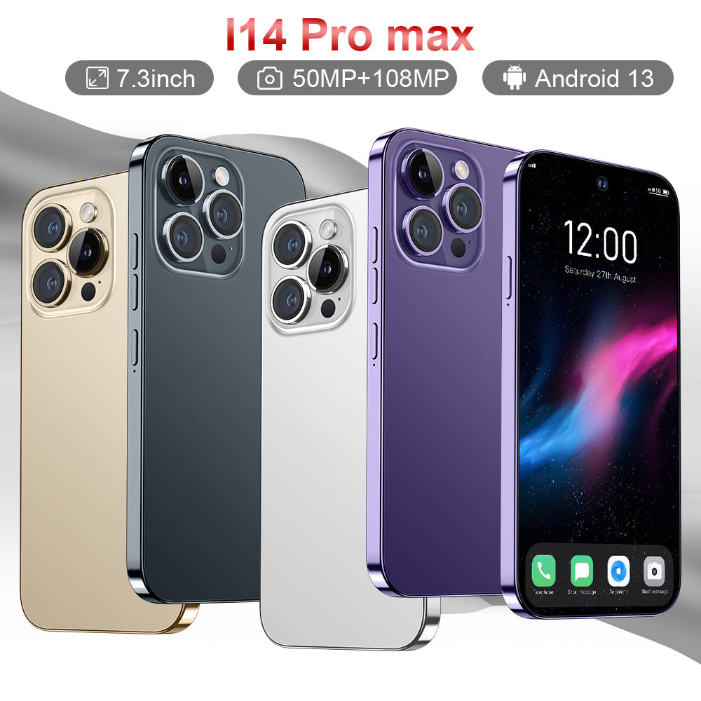 New Smartphone i15promax Large Screen Android Phone Direct Supply Overseas In-Stock All-in-One Machine