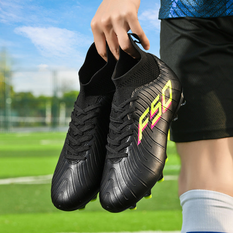 Manufacturer's New Football Shoes with Broken Nails for Men TF Long Spike Football Training Shoes Rubber Short Spike Large Size Student Football Shoes