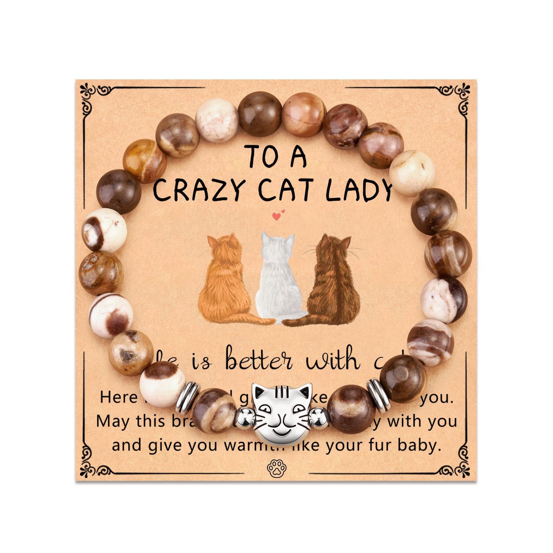 New Couple Bracelet for Women Obsidian Jewelry Versatile High-end Natural Stone Accessories Men's Cat Head Bracelet