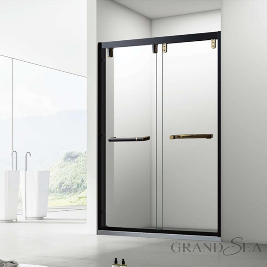 Custom Curved Bathroom Clean Tempered Glass Shower Door Portable Corner Shower Cabin Room